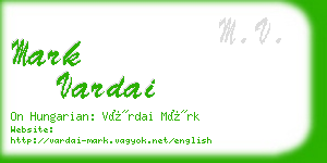 mark vardai business card